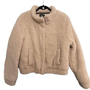 Fuzzy Brown Jacket CISONO Los Angeles Outerwear Collection - LARGE